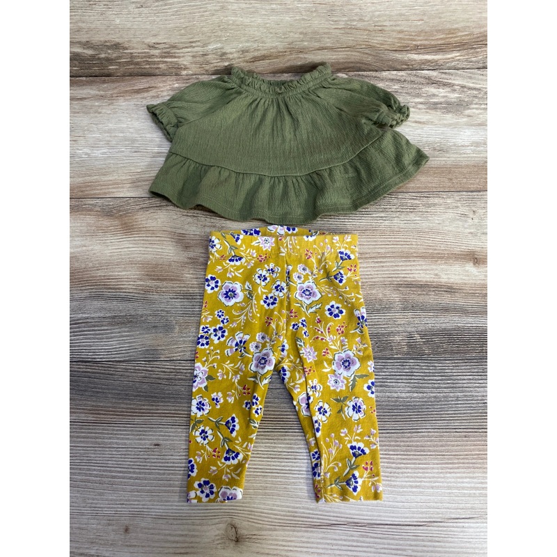 Carter’s 2pc Shirt & Leggings Green sz 3m Green 3m