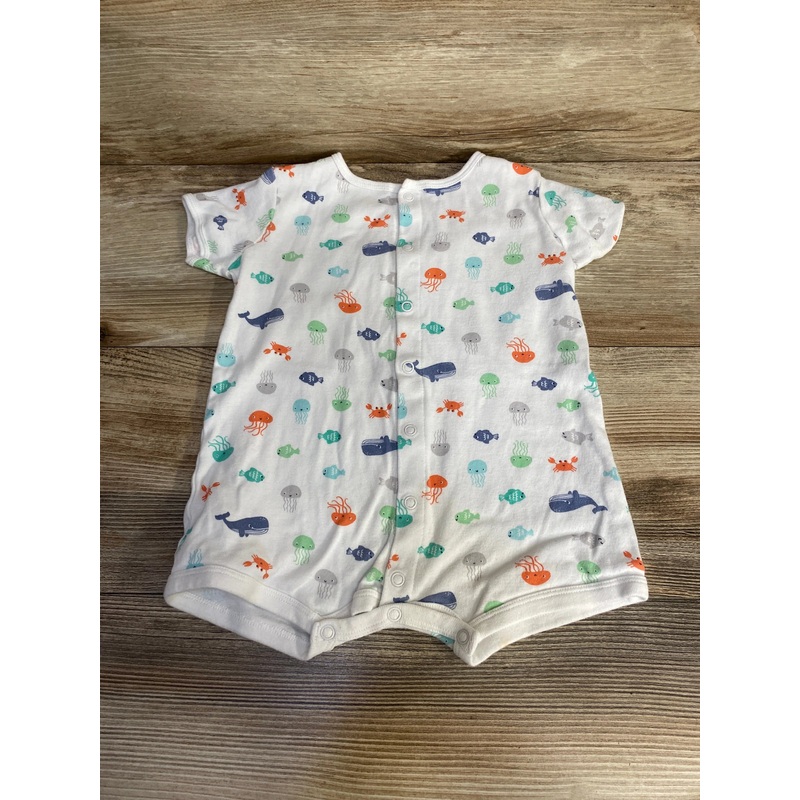 Carter’s Sea Animals Shortie Romper White sz 18m White 18m
