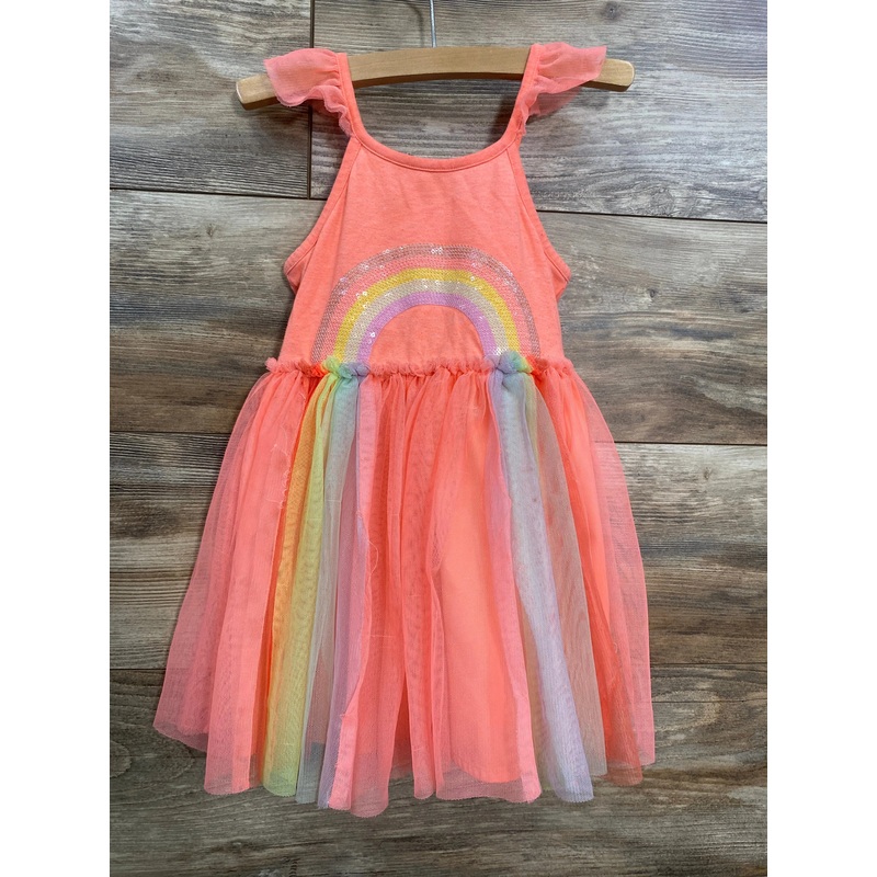 Cat & Jack Rainbow Tulle Dress Pink sz 3T Pink 3T