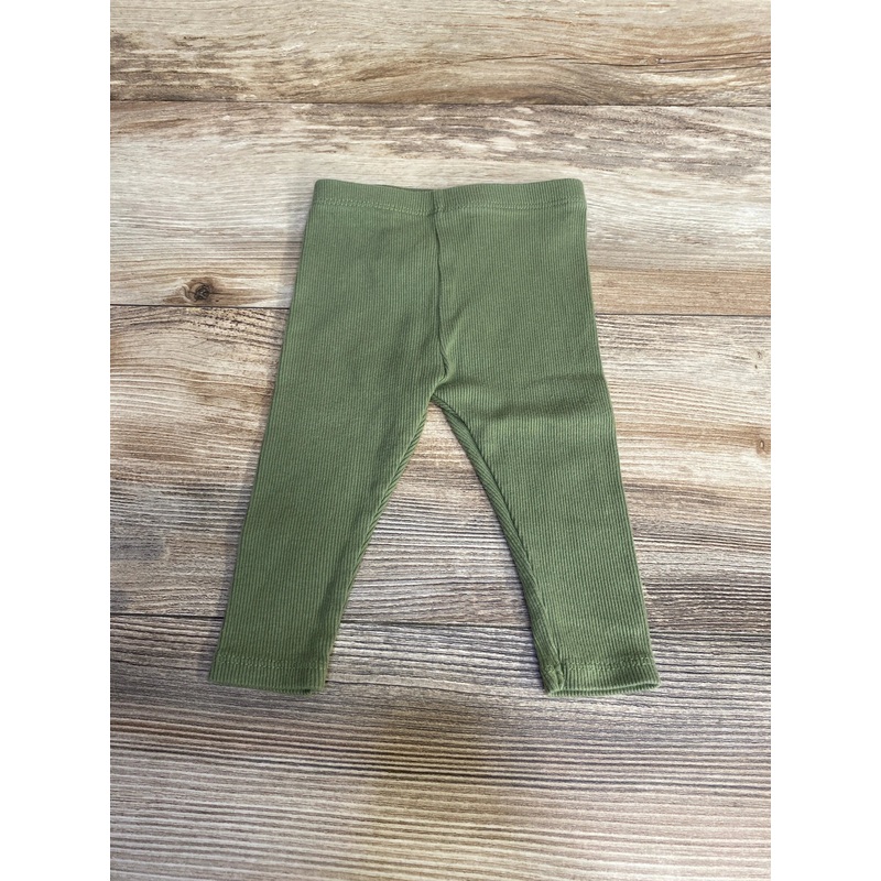 Cat & Jack Ribbed Leggings Green sz 3-6m Green 3m