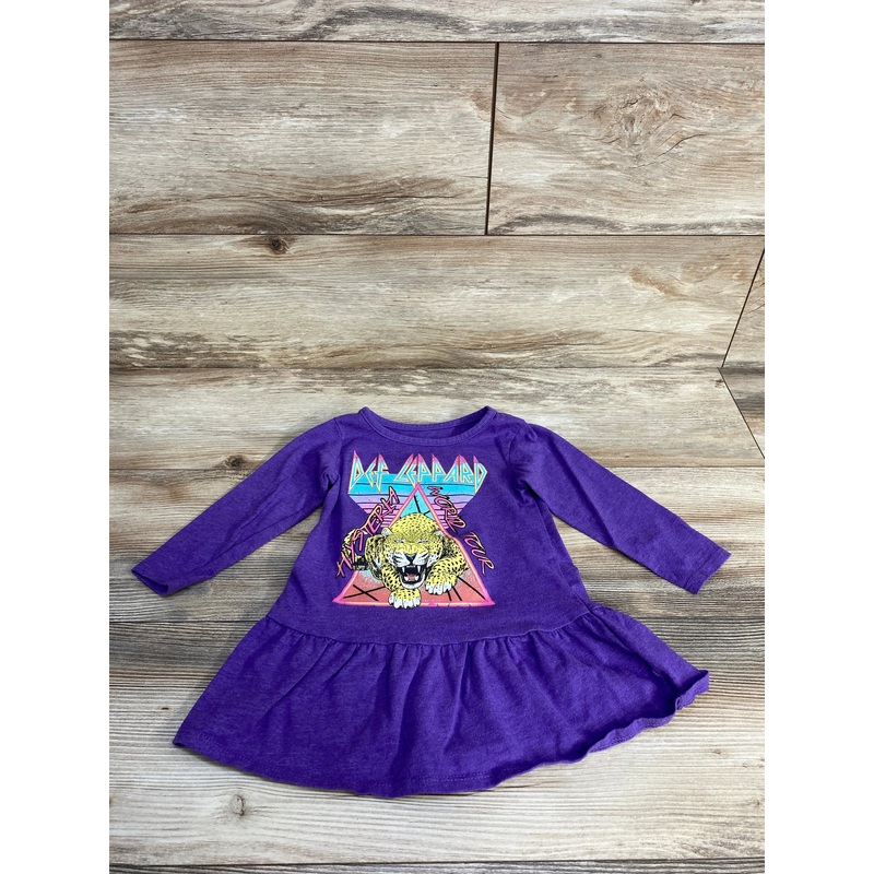 Def Leppard Drop Waist Dress Purple sz 18m Purple 18m