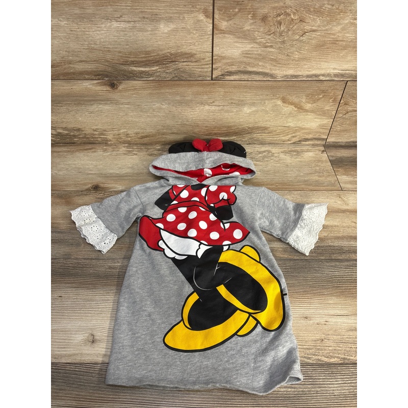 Disney Junior Minnie Mouse Hooded Dress Grey sz 2T Grey 2T