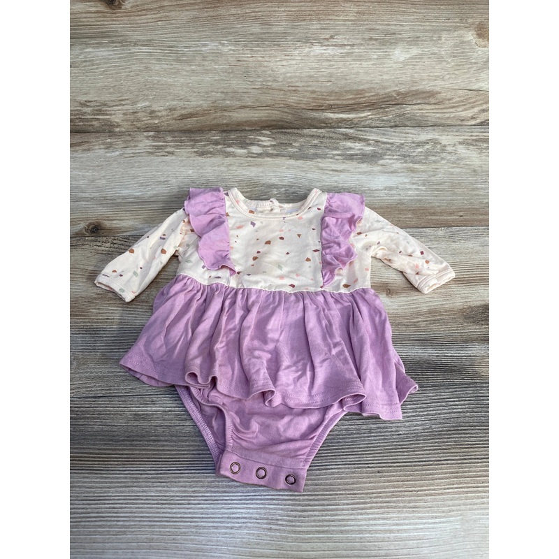 Dot Dot Baby Ruffle Bodysuit Dress sz 0-3m Multicolor Newborn