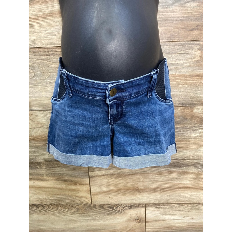 Isabel Maternity Side Panel Midi Short Blue sz XS Blue Maternity XS