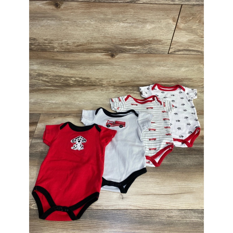 Luvable Friends 4pk Bodysuits White sz 6-9m White 6m