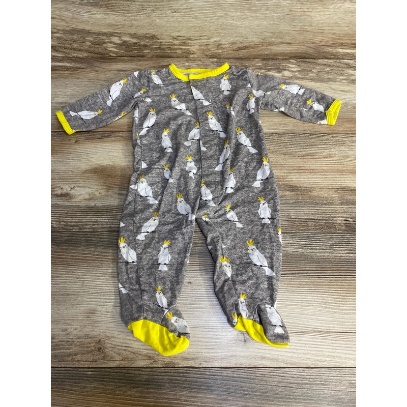 Magnetic Me Whoo Who Cockatoo Modal Footie Grey sz 3-6m Grey 3m