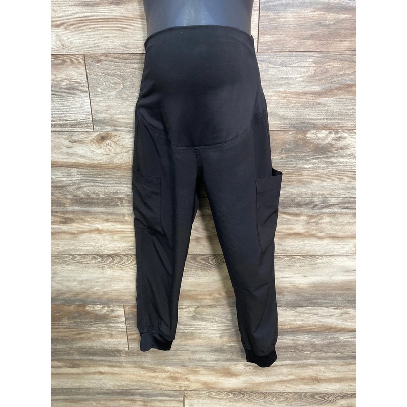 Medcouture Full Panel Scrub Joggers Black sz XSP Black Maternity XS