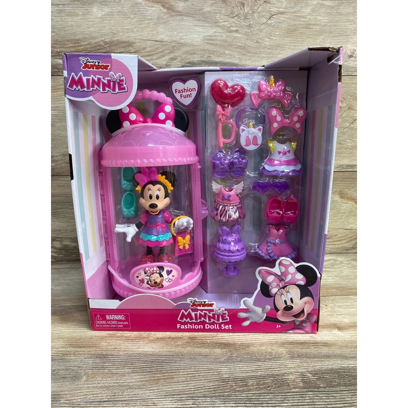 NEW Just Play Minnie Poseable Fashion Doll Set