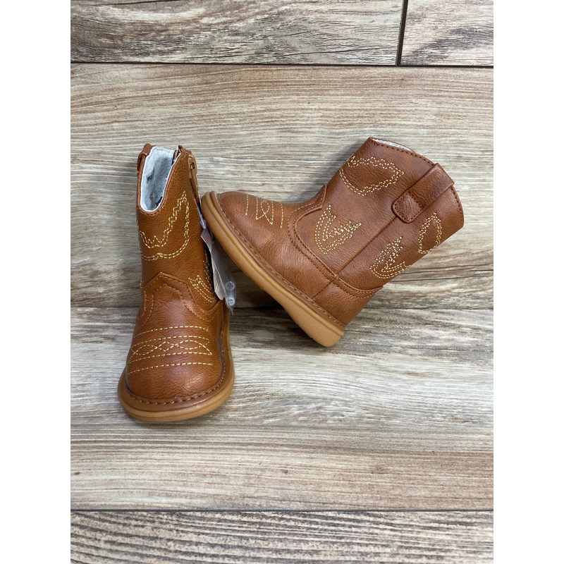 Wee Squeak Western Boot Brown sz 4c