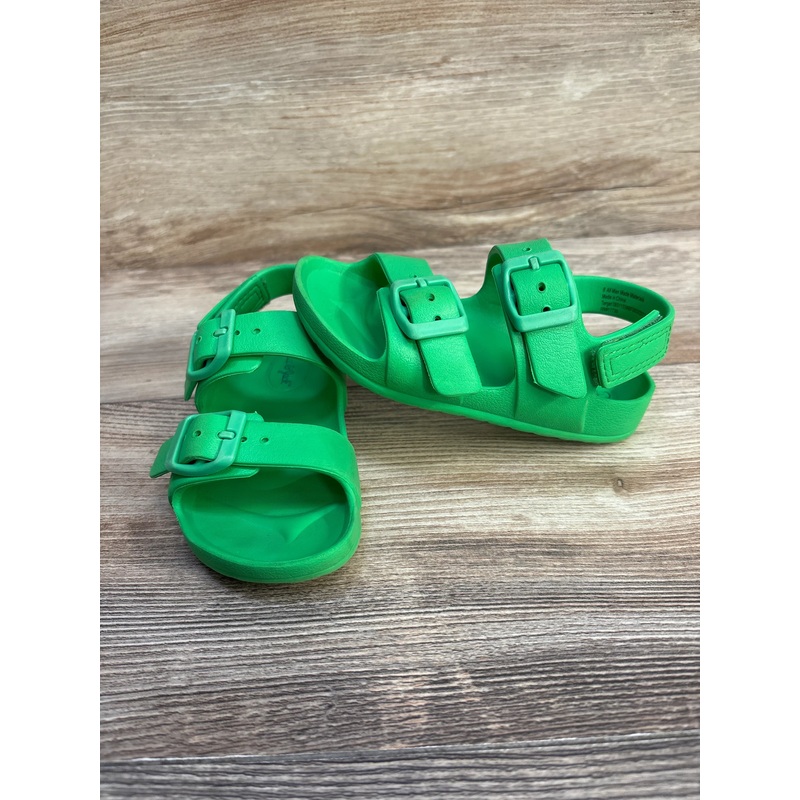 Cat & Jack Ade Blown EVA Sandals Green sz 8c