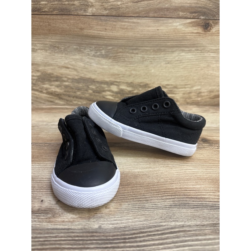Cat & Jack Dwayne Slip-On Sneakers Black sz 6c