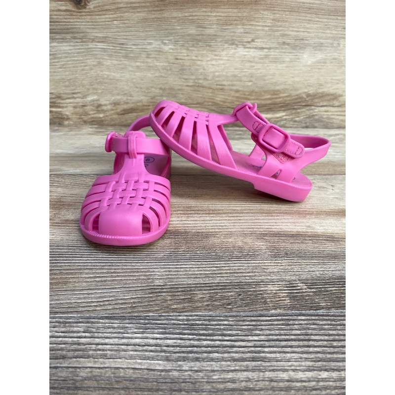 Cat & Jack Sunny Fisherman Sandals Hot Pink sz 8c