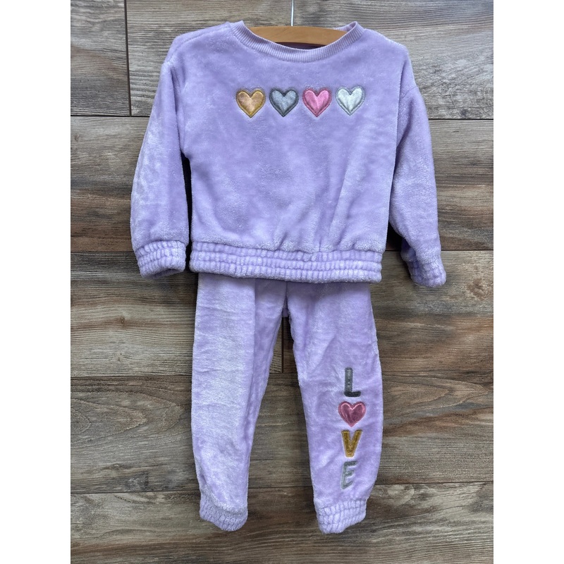 Colette Lilly 2pc Plush Sweatshirt & Joggers Purple sz 3T Purple 3T