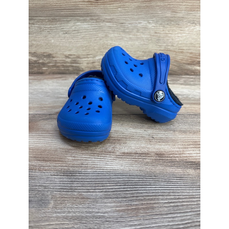 Crocs Classic Lined Clogs Blue sz 4c