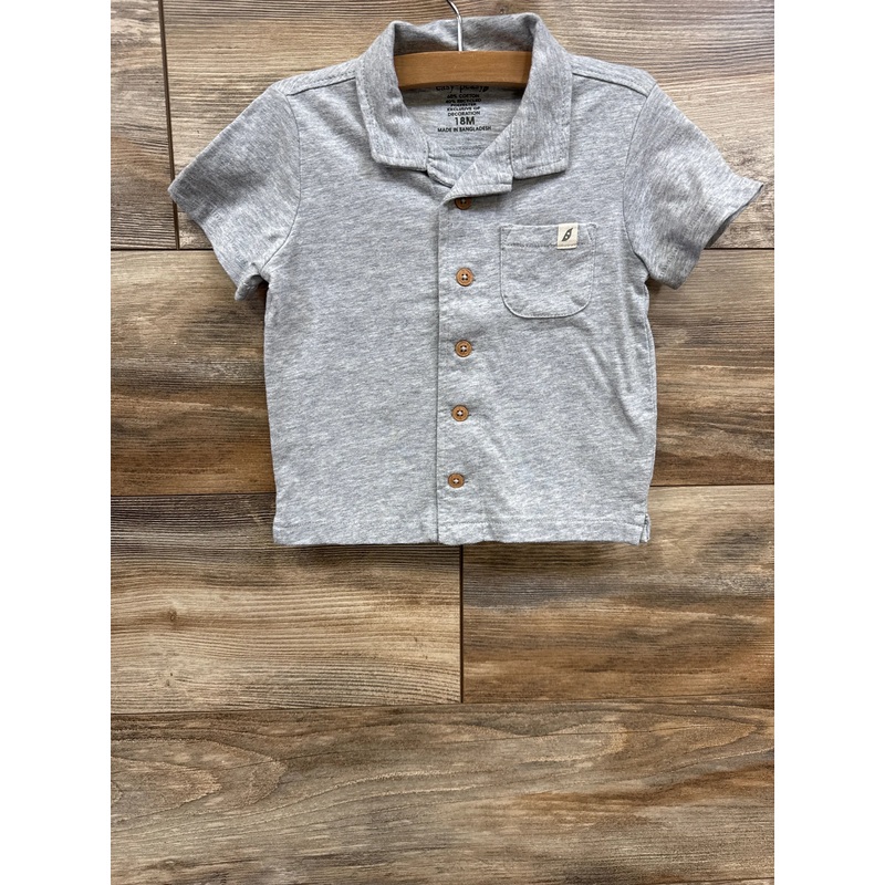 Easy-Peasy Button Up Shirt Grey sz 18m Grey 18m