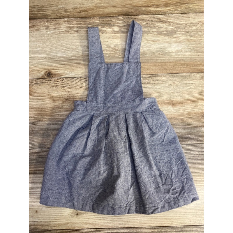 EW McCall Chambray Pinafore Dress sz 18m