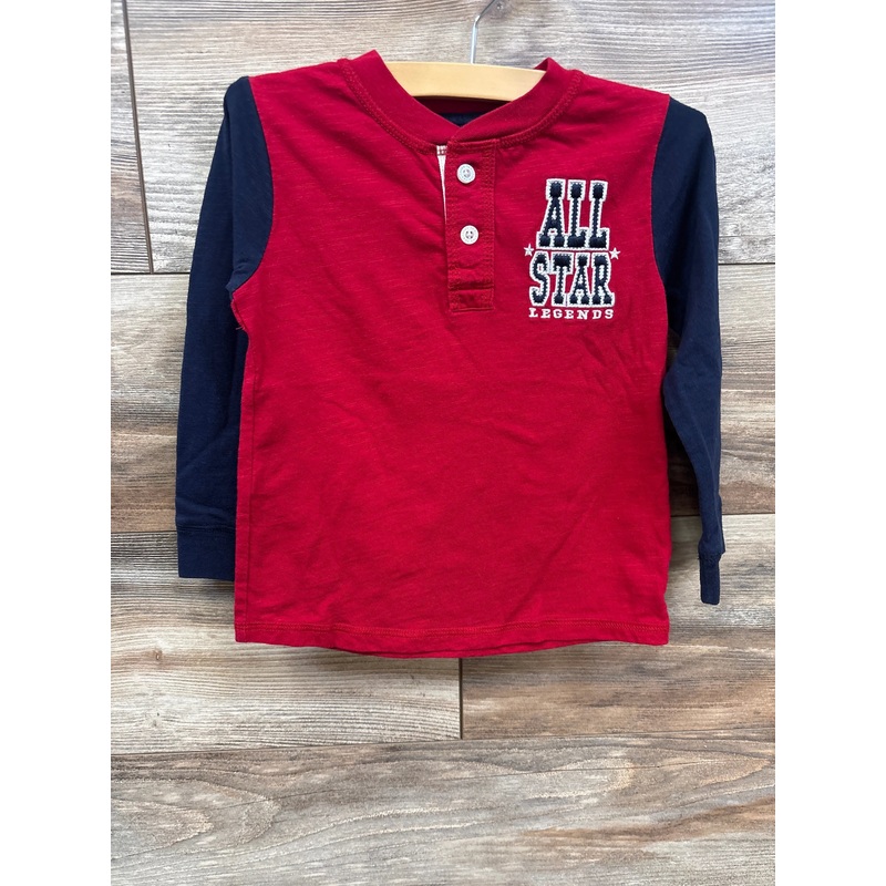 Healthtex Henley All Start Shirt Red sz 4T Red 4T