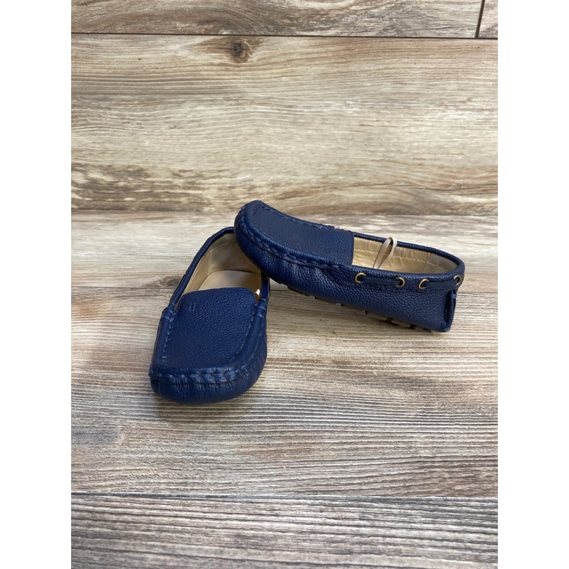 Janie & Jack Leather Driving Shoe Navy sz 8c