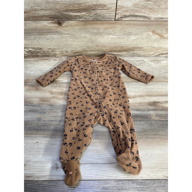 Just One You Leopard Blanket Sleeper Brown sz 6m Brown 6m