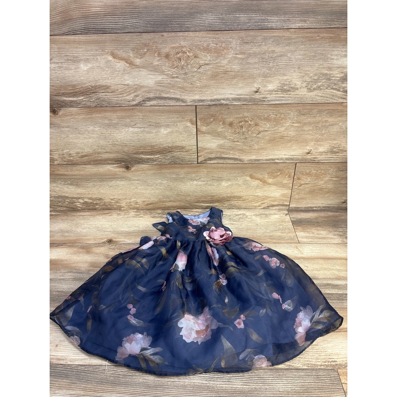 Laura Ashley Floral Dress Navy sz 3T Navy 3T
