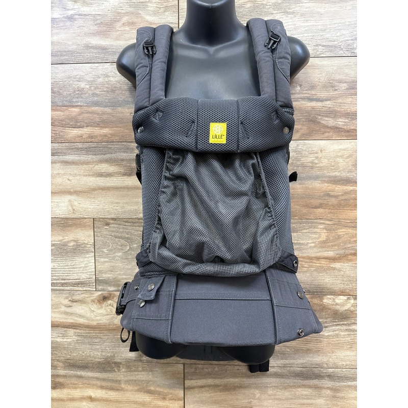 LLLbaby Complete Airflow Ergonomic 6-in-1 Baby Carrier Charcoal 7-45lbs