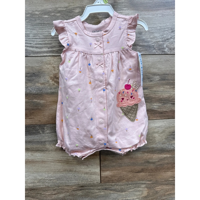 NEW Carter’s Ice Cream Shortie Romper Pink sz 3m Pink 3m