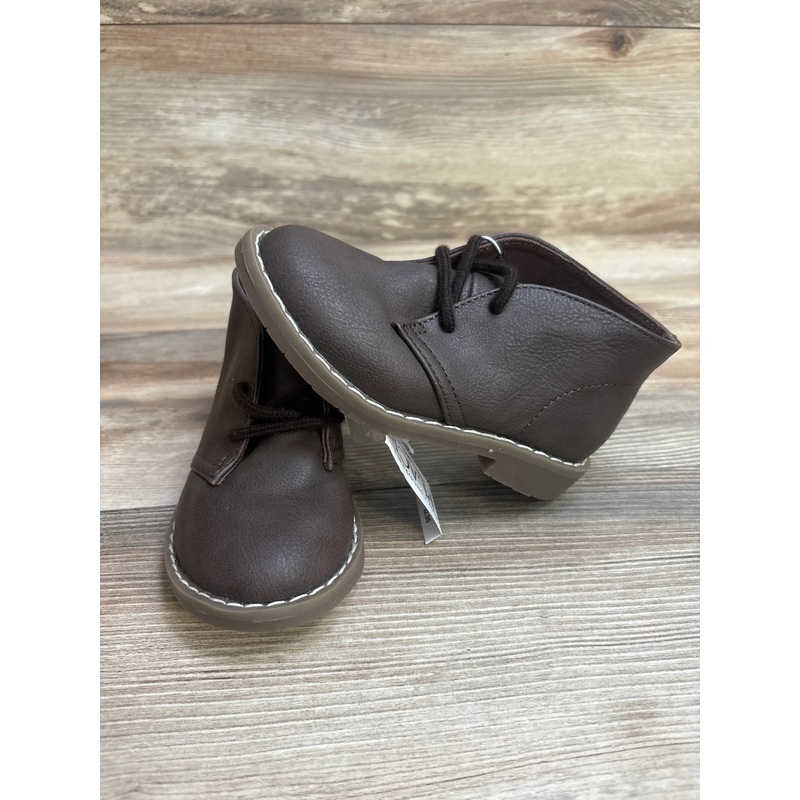 NEW Childrens Place Lace-Up Boots Brown sz 9c