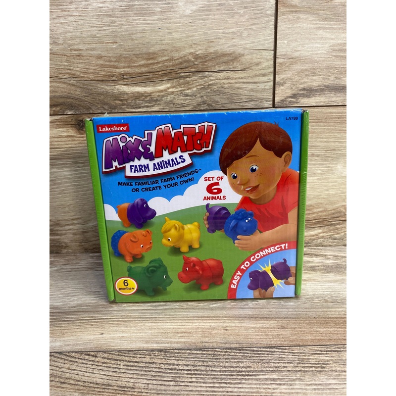 NEW Lakeshore Mix & Match Farm Animals, Set of 6