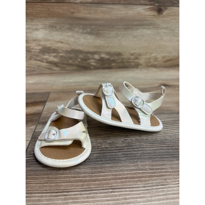 Old Navy Iridescent Strappy Sandals sz 6-12m