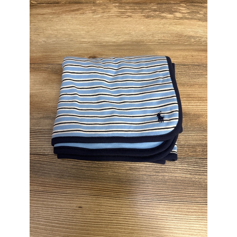 Ralph Lauren Baby Rugby-Stripe Blanket Blue