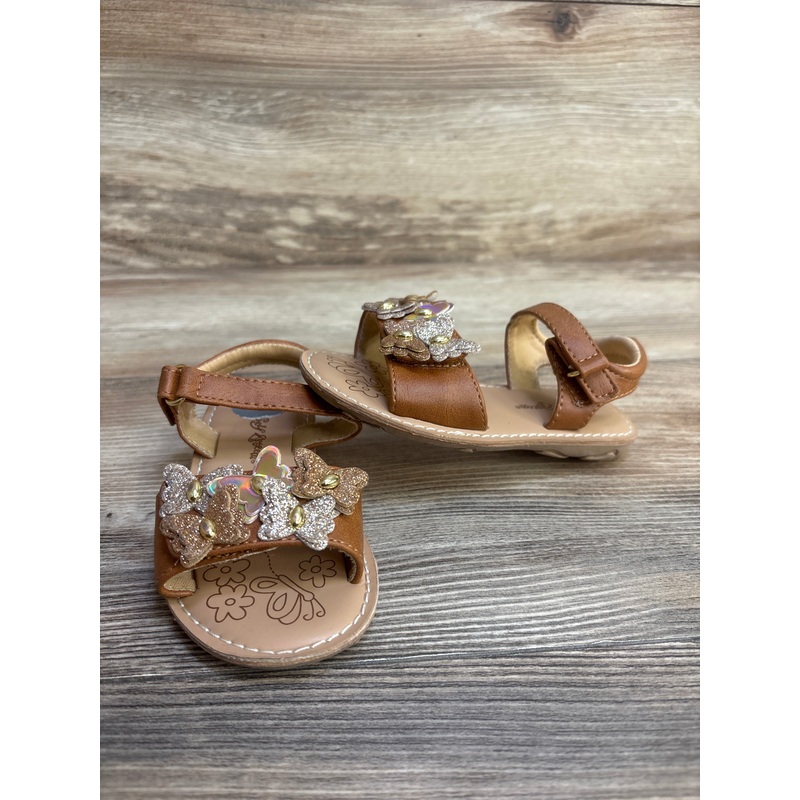 Self Esteem Butterfly Sandals Brown sz 7c