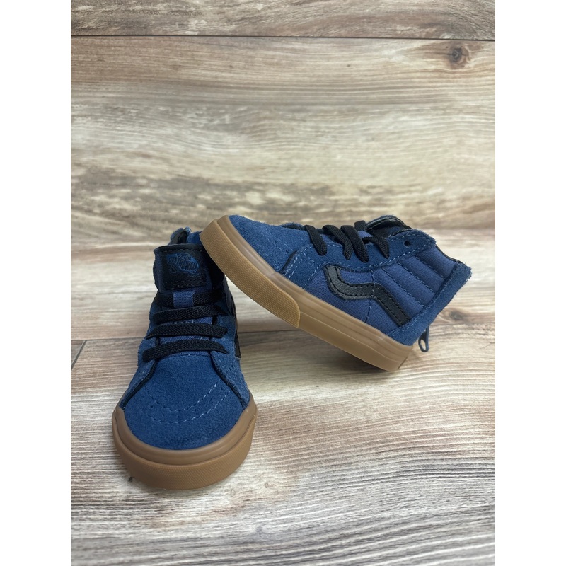 Van Sk8-Hi Zip Shoe Navy Blue sz 4.5c