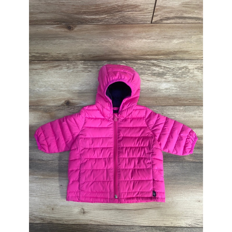 Baby Gap Cold Control Lightweight Puffer Jacket Hot Pink sz 0-6m Pink 3m Girls
