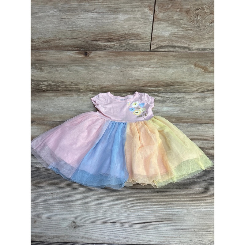 Carter’s Floral Rainbow Tulle Dress Pink sz 18m Pink 18m