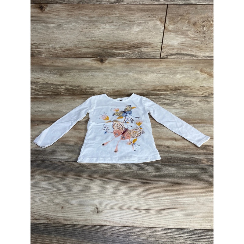 Carter’s Long Sleeve Butterfly Shirt White sz 3T White 3T
