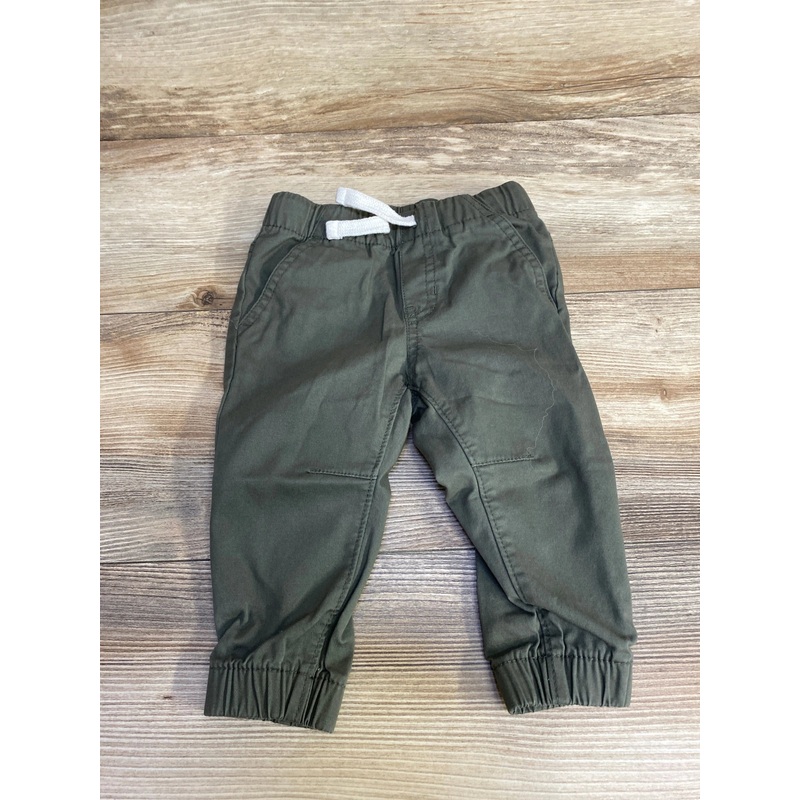 Cat & Jack Drawstring Jogger Pants Green sz 12m Green 12m