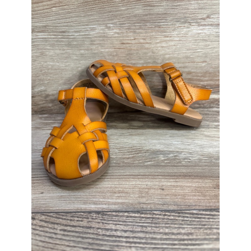 Cat & Jack Ella Ankle Strap Sandal Cognac sz 8c
