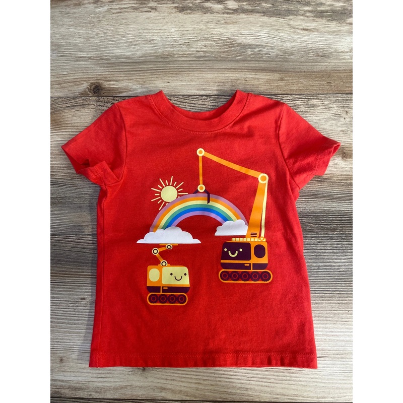 Cat & Jack Graphic Tee Rainbow Red sz 12m