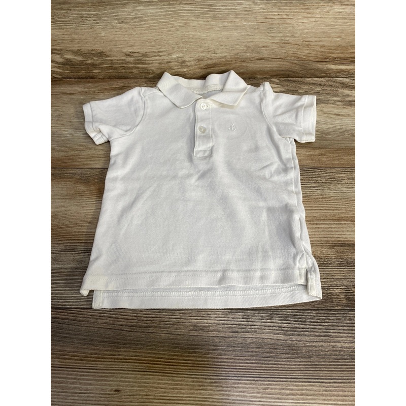 H&M Polo Shirt White sz 9-12m White 9m