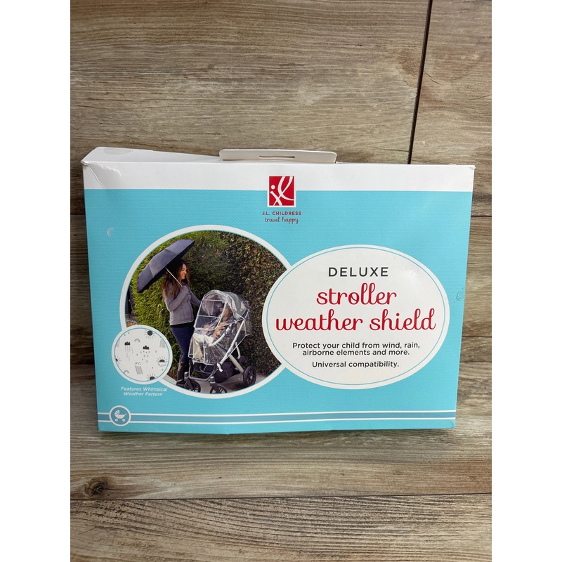J.L. Childress Deluxe Stroller Rain Cover – Universal Stroller Poncho, Clear