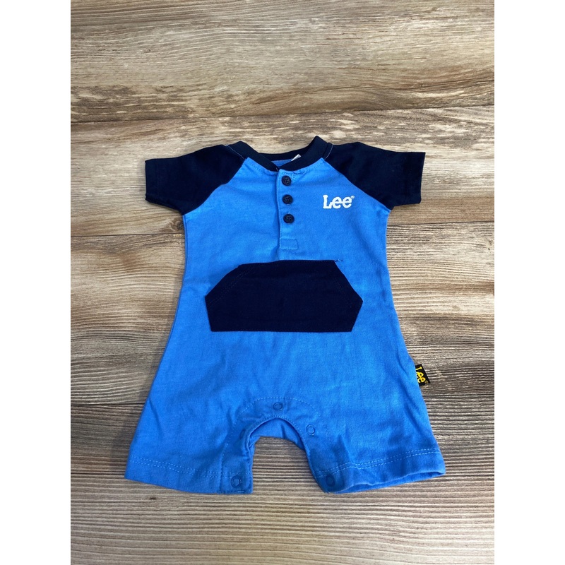 Lee Henley Romper Blue sz 0-3m Blue Newborn