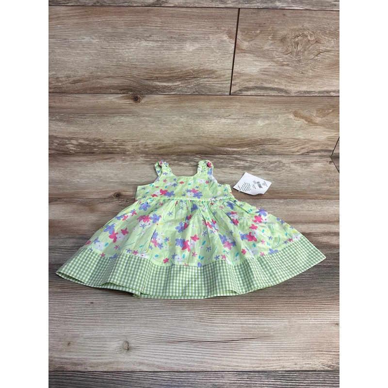 NEW Blueberi Boulevard Floral Dress Green sz 6-9m Green 6m
