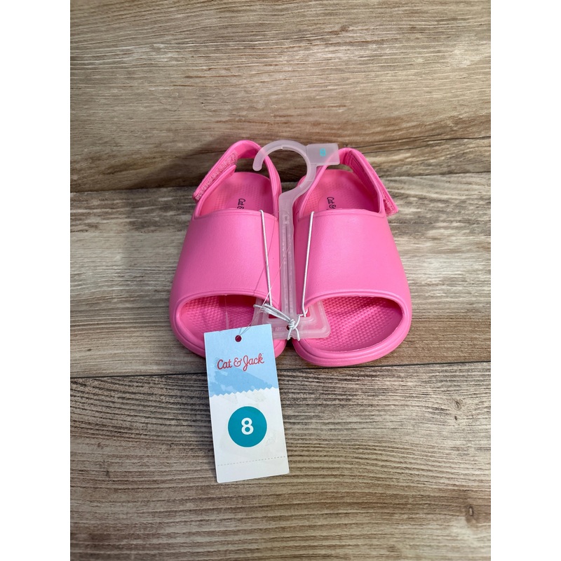 NEW Cat & Jack Beck Footbed Sandals Pink sz 8c