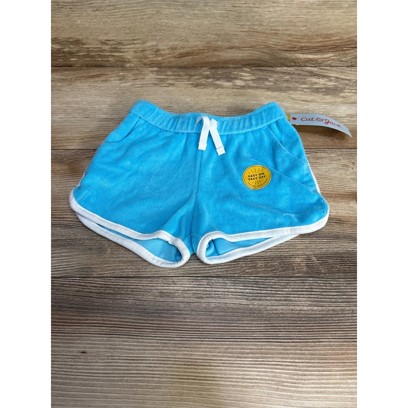 NEW Cat & Jack Terry Cloth Drawstring Shorts Blue sz 2T Blue 2T