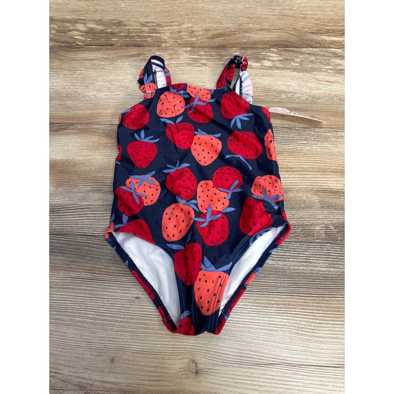 NEW Just One You Strawberry Print Swimsuit Navy sz 5T Navy 5T