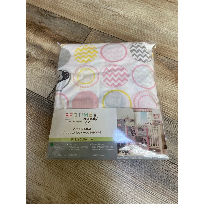 NEW Lambs & Ivy Pinkie Collection Fitted Crib Sheet