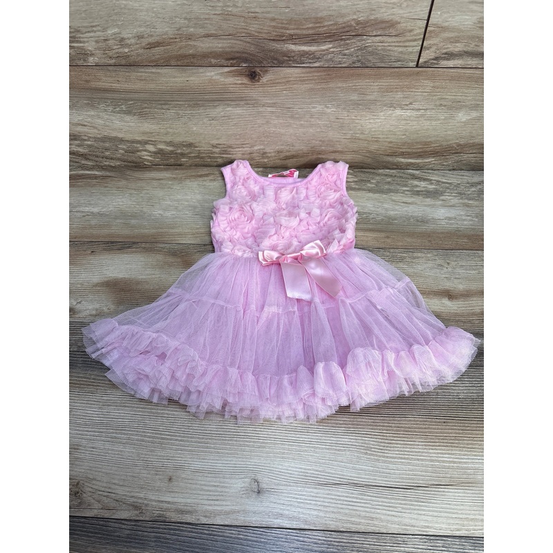 Popatu Floral Tulle Bodysuit Dress Pink sz 24m Pink 24m