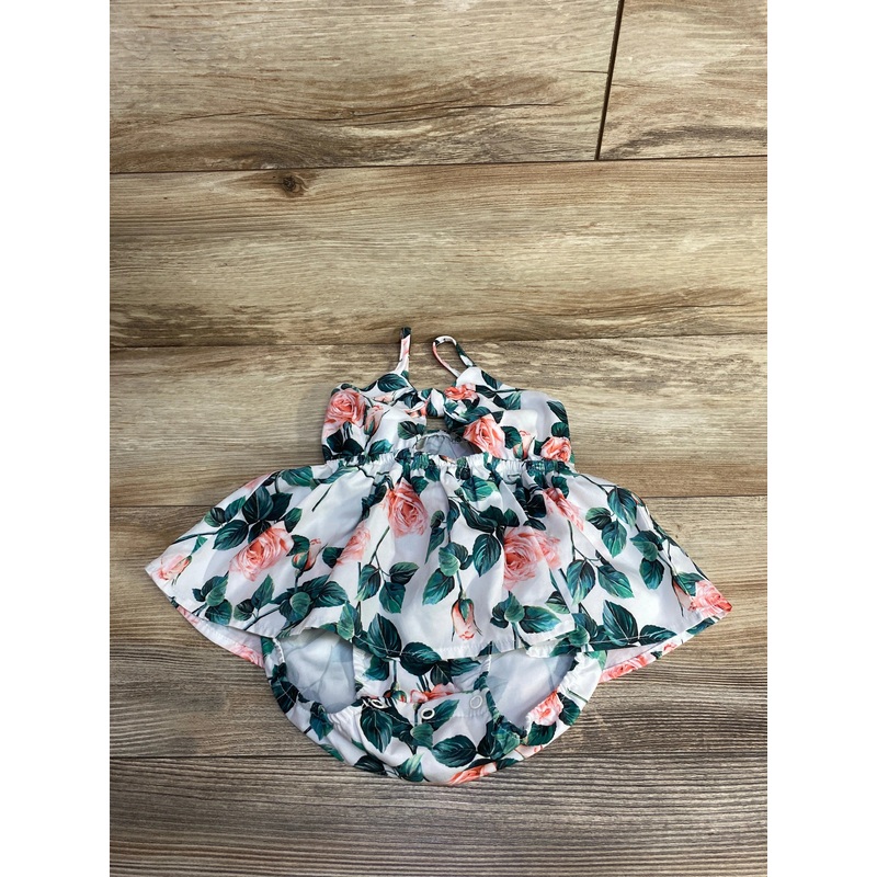 Shein Floral Romper White sz 12-18m White 12m