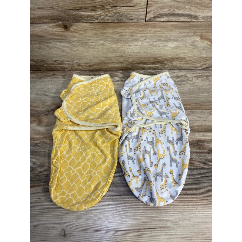SwaddleMe 2pk Swaddle Wraps White/Yellow sz 0-3m Multicolor Newborn