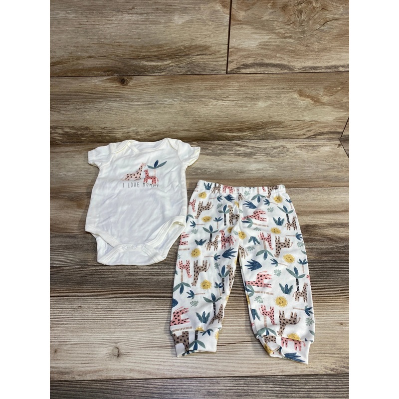 Baby Gear 2pc I Love Mommy Bodysuit & Pants White sz 6-9m White 6m